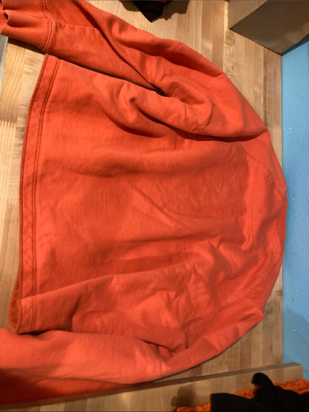 Y-3 Men's Bright Orange Crewneck Sweatshirt - Picture 2 of 8